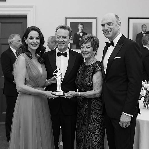 Formal Award Presentation Black and White