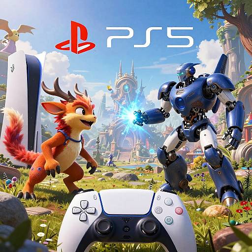 Fantasy and Futuristic PS5 Cover