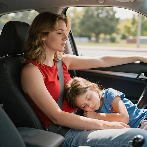 Serene Moment in a Car