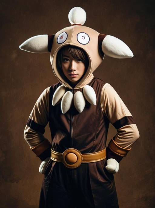 Man in Hitmonchan Cosplay Costume