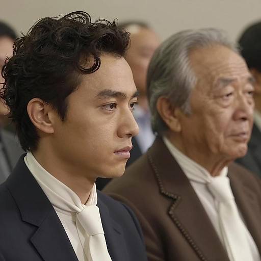 Close-Up Portrait of Two Men