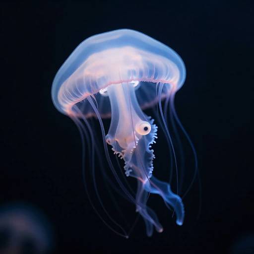 Ethereal Bioluminescent Jellyfish Spirit