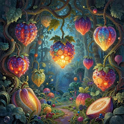 Kaleidoscopic Fantasy Fruit Vines