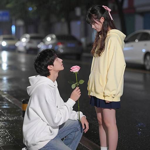 Romantic Rainy Night in the City