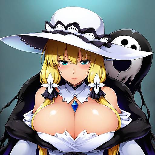 Illustration of Arakune, blazblue in the style of Toritora