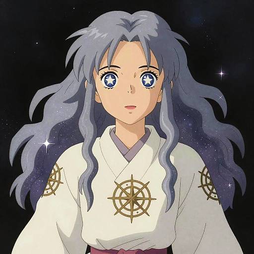 Cosmic Female Mystic Seer Illustration