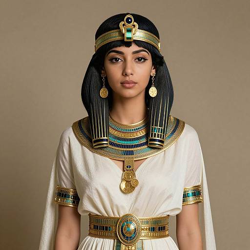 Elegant Egyptian-Inspired Woman Portrait