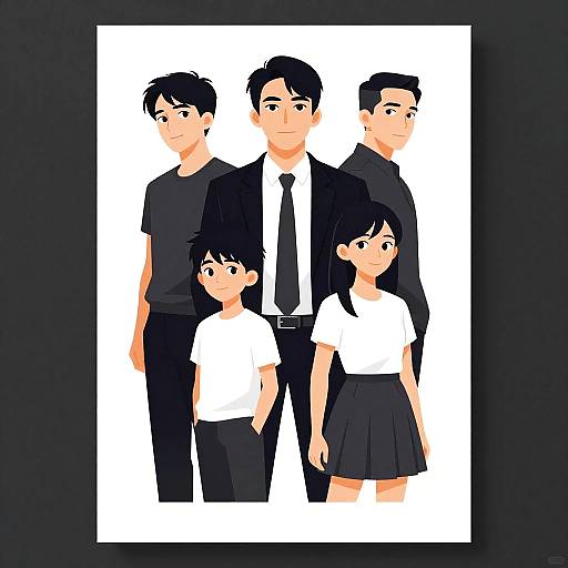 Stylized Monochrome Movie Posters