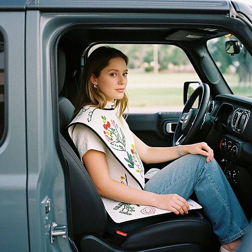 Vintage Jeep Ride Portrait