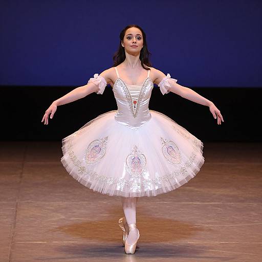 Elegant Ballerina in Silky Pastel Tutu