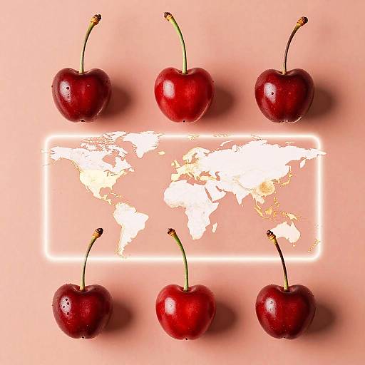 Light Painting with Cherries and Blossoms