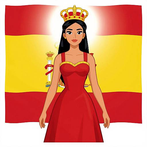 Spanish Woman Clipart Illustration