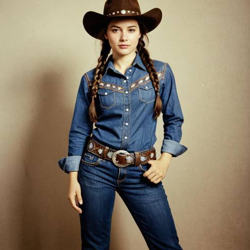 Charming Cowgirl in Western Costume