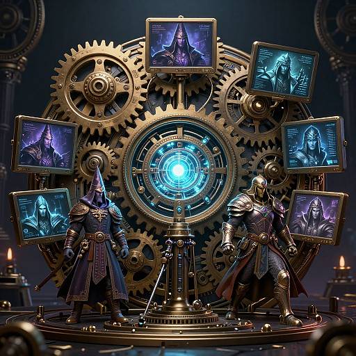 Steampunk DnD Character AI Visualization