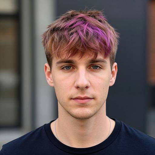 Vibrant Hair Colors on Fit European Man