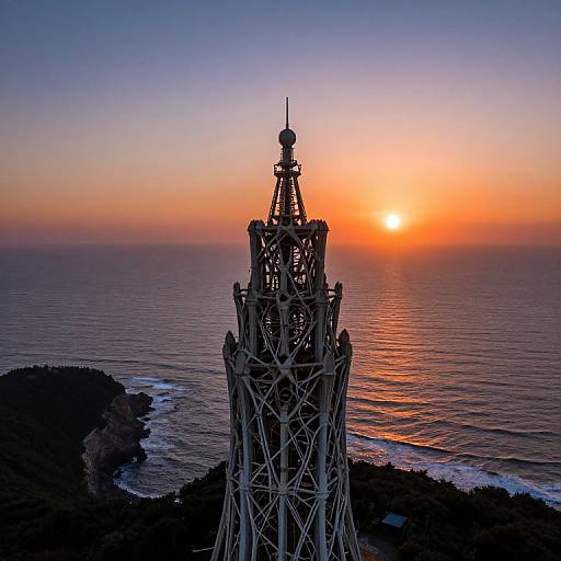 Surreal Tower of Time and Ocean