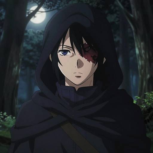 Mysterious Anime Rogue with Scar
