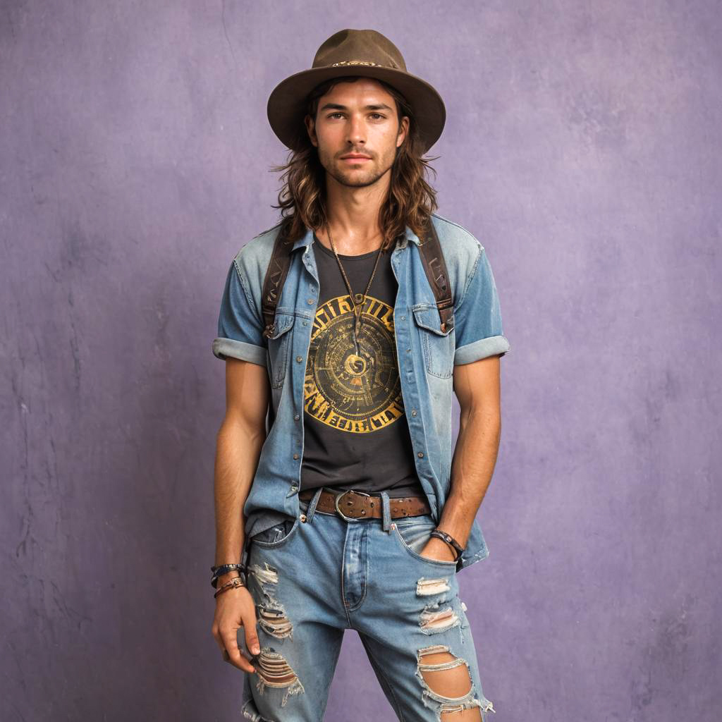 Bohemian Festival Style for Adventurous Man