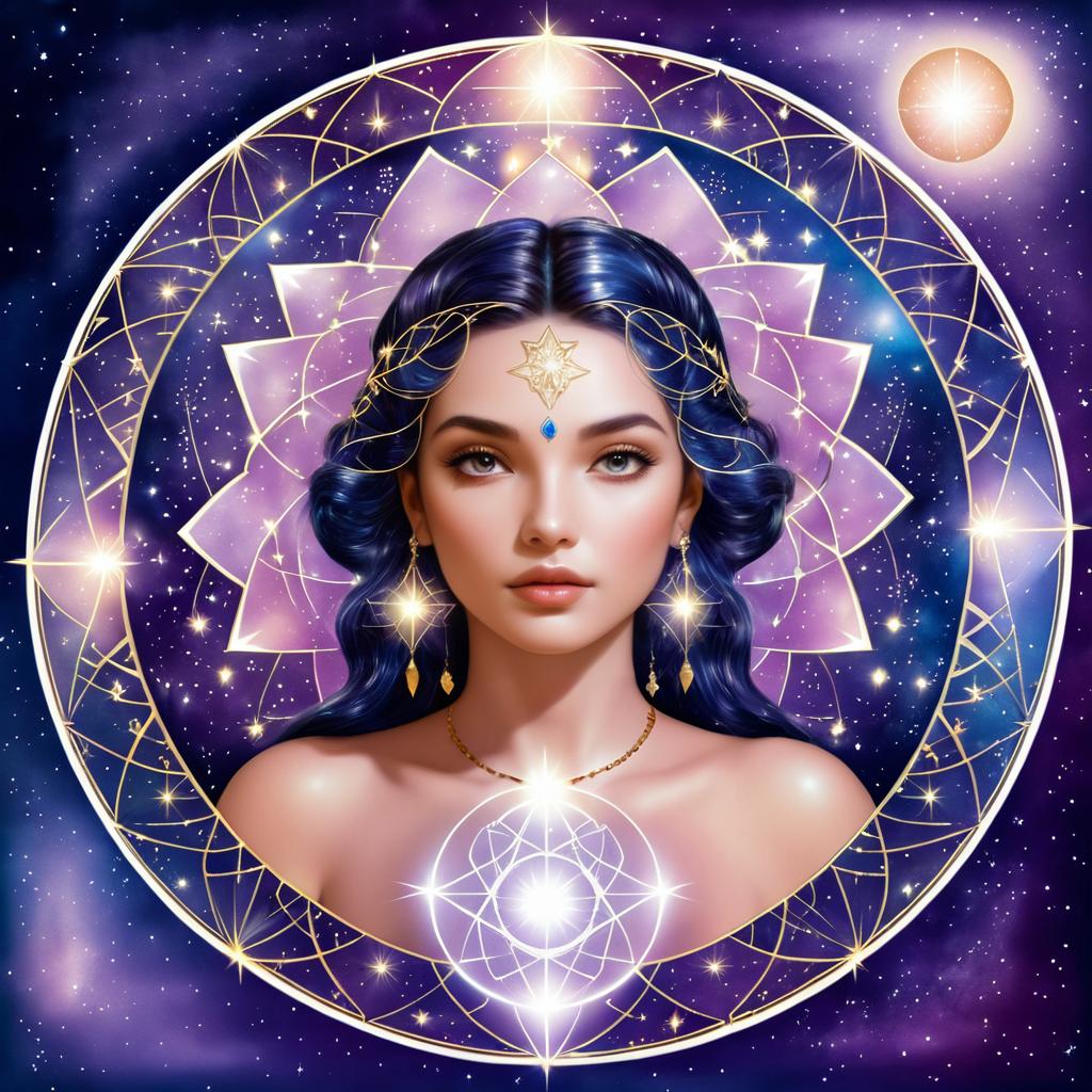 Mystical Divine Feminine Oracle Design