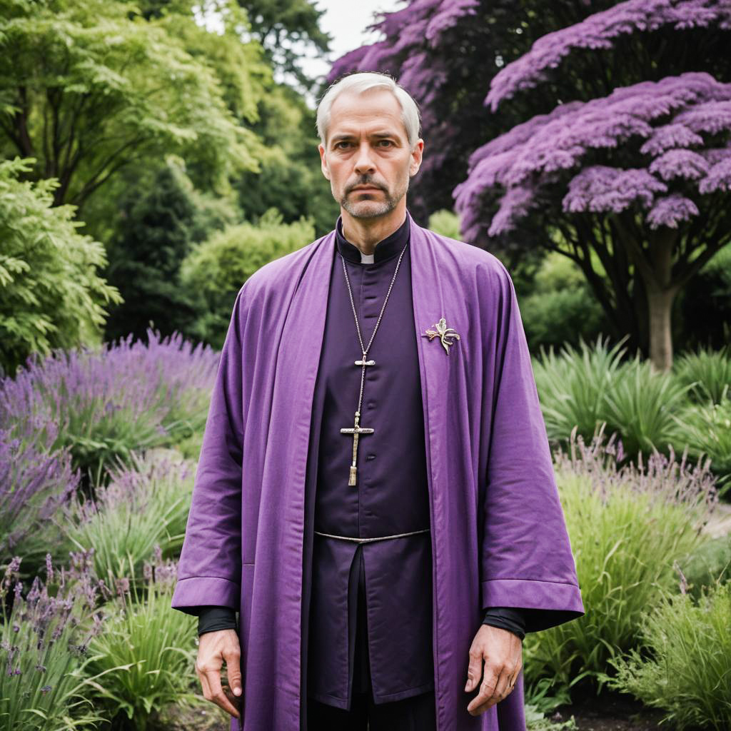 Tall Priest in Lavender Botanical Garden