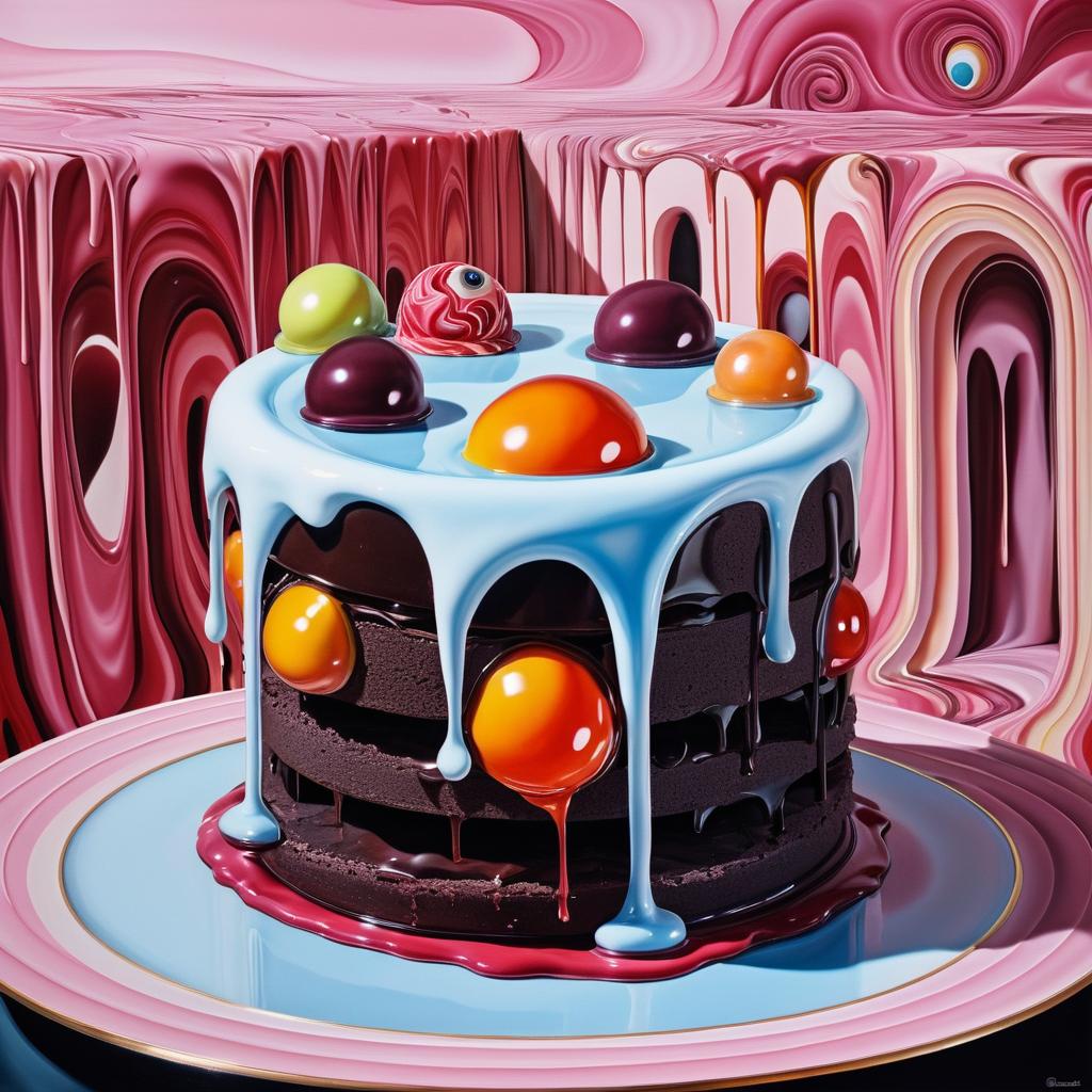 Surreal Melting Sweets and Grotesque Interiors