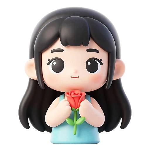 Pop Mart-Style Cheerful Elsa Figurine