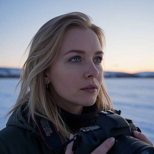 Photorealistic Arctic Portrait of European Woman