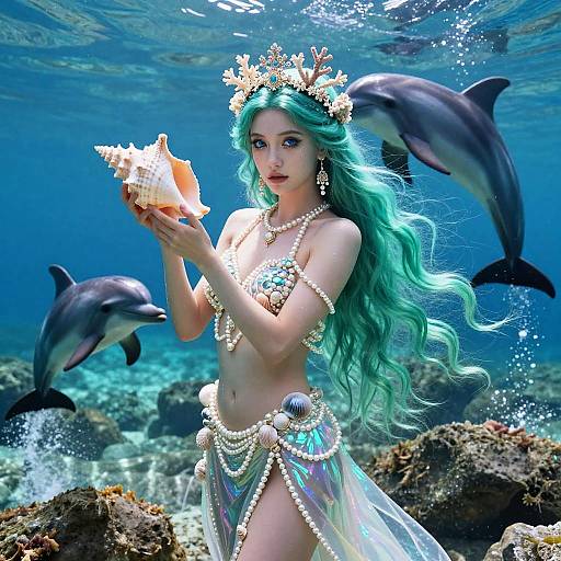 Cinematic Portrait of Lyra, Sea Siren