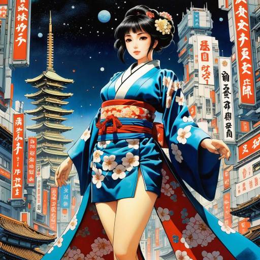 Vibrant Anime Adventure with Traditional Elements Vibrant Anime Adventure with Traditional Elements