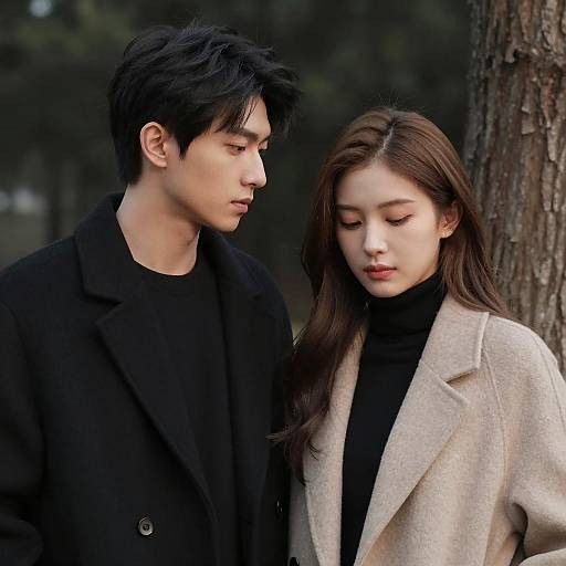 Intimate Profile of a Couple Together