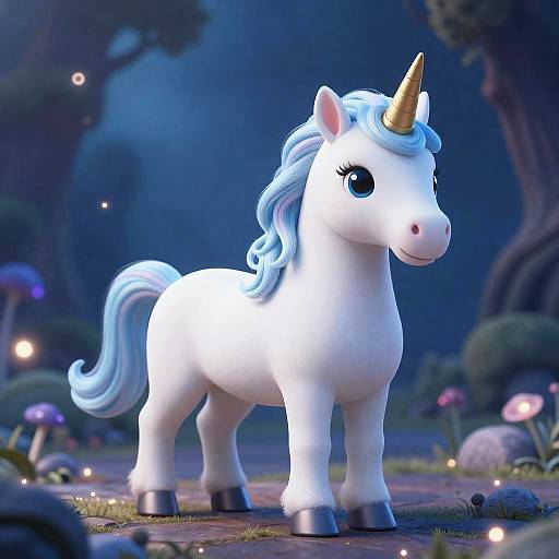 Hyper Realistic Magical Unicorn Wonderland