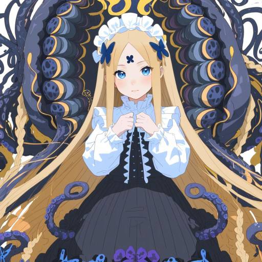 Illustration of Abigail williams (festival outfit) (fate), fate/grand order in the style of Mukakin