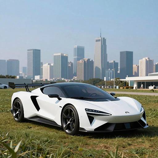 Futuristic Sleek Concept Car Design