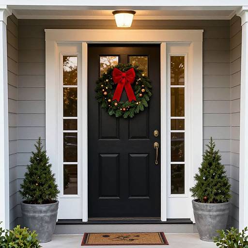 Festive Christmas Front Porch Decor