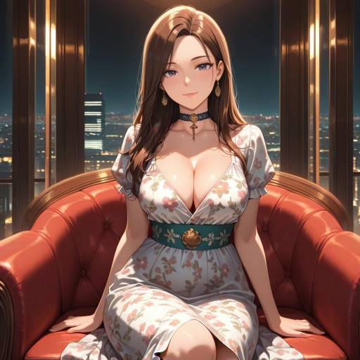 Art Deco Girl in Vibrant Night City Art Deco Girl in Vibrant Night City