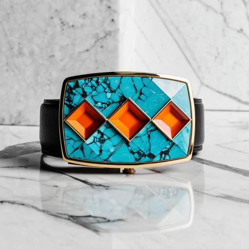 Luxurious Jewel Belt Buckle Poster Design