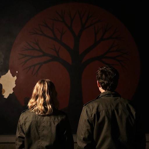 Urban Exploration: Mysterious Mural Scene