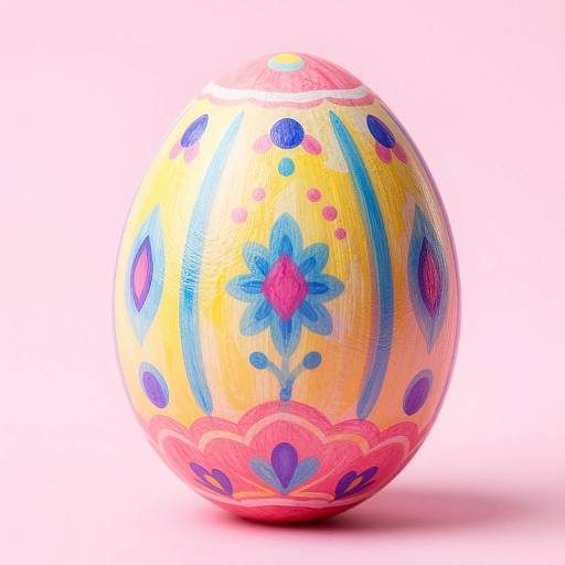 Ornate Vibrant Easter Egg Design