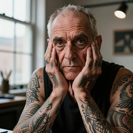 Enigmatic Tattoo Artist Bug's-Eye Portrait