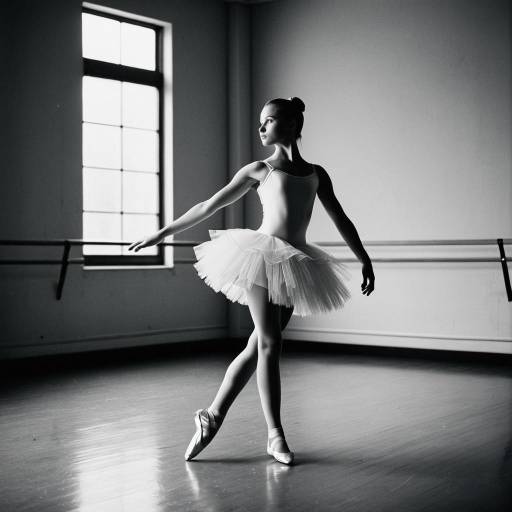Young Ballerina in Dance Studio