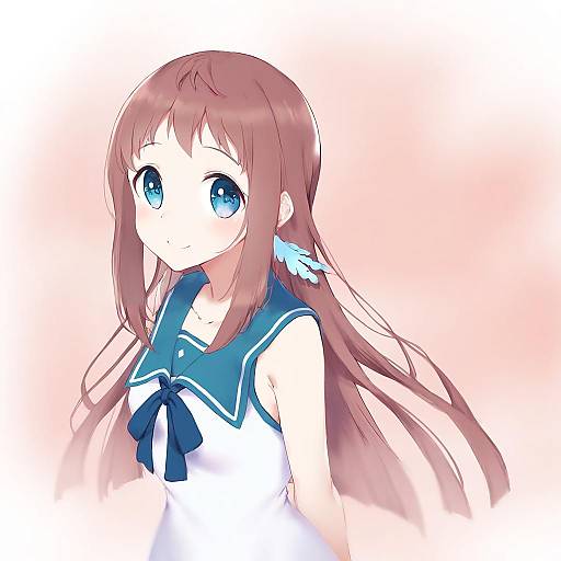 Illustration of Mukaido manaka, nagi no asukara in the style of Benitama
