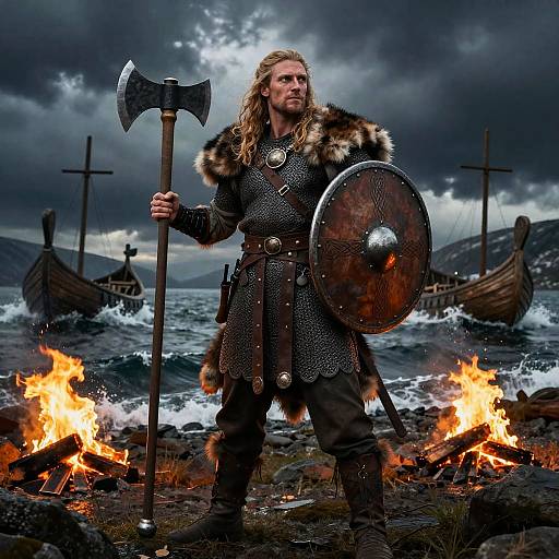 Stoic Viking Shieldmaiden by Fjord