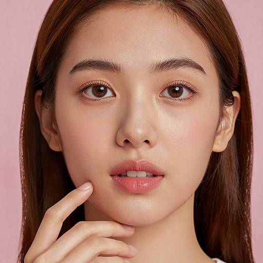 Close-Up Portrait of a Young Woman