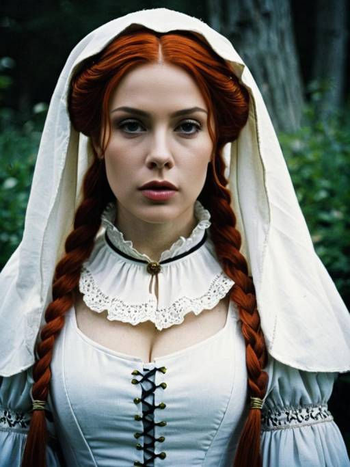 Woman in Lucrezia Noin Cosplay Costume