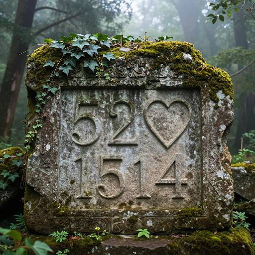 Ancient Stone Ruins with Mystical Carvings