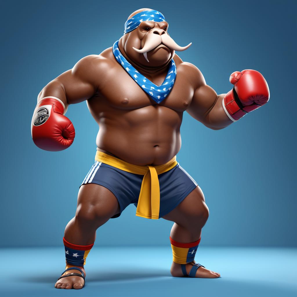 Wrestler Walrus as a Box Fighter