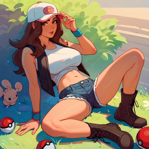 Casual Girl with Pokémon and Style