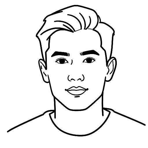 Minimalistic Continuous Line Portrait