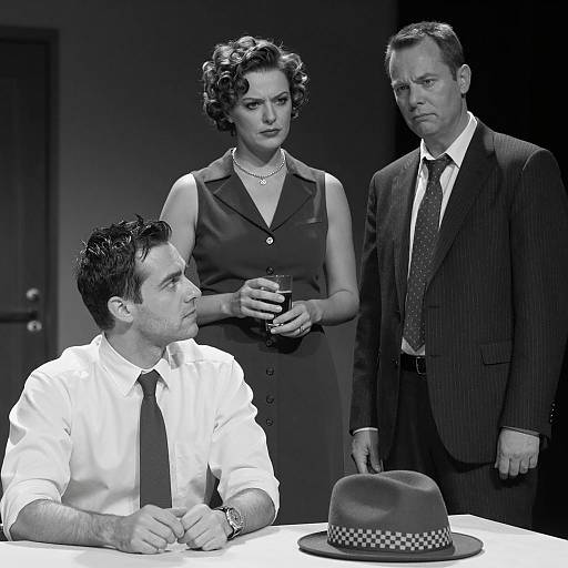 Dimly Lit Black and White Photograph Scene