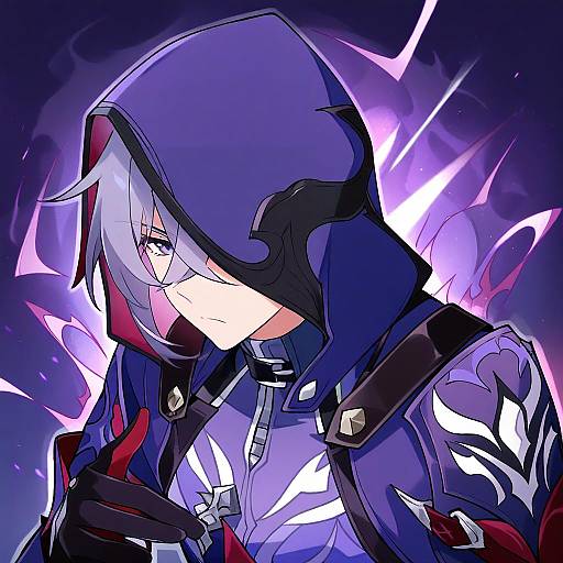 Illustration of Moze (honkai: star rail), honkai (series) in the style of Trefle r